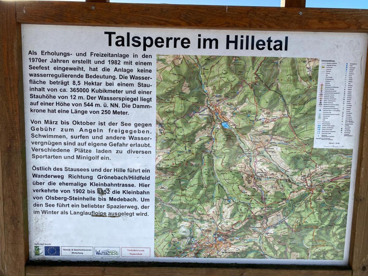 Ferienwohnung Am Hillestausee Вінтерберг Екстер'єр фото
