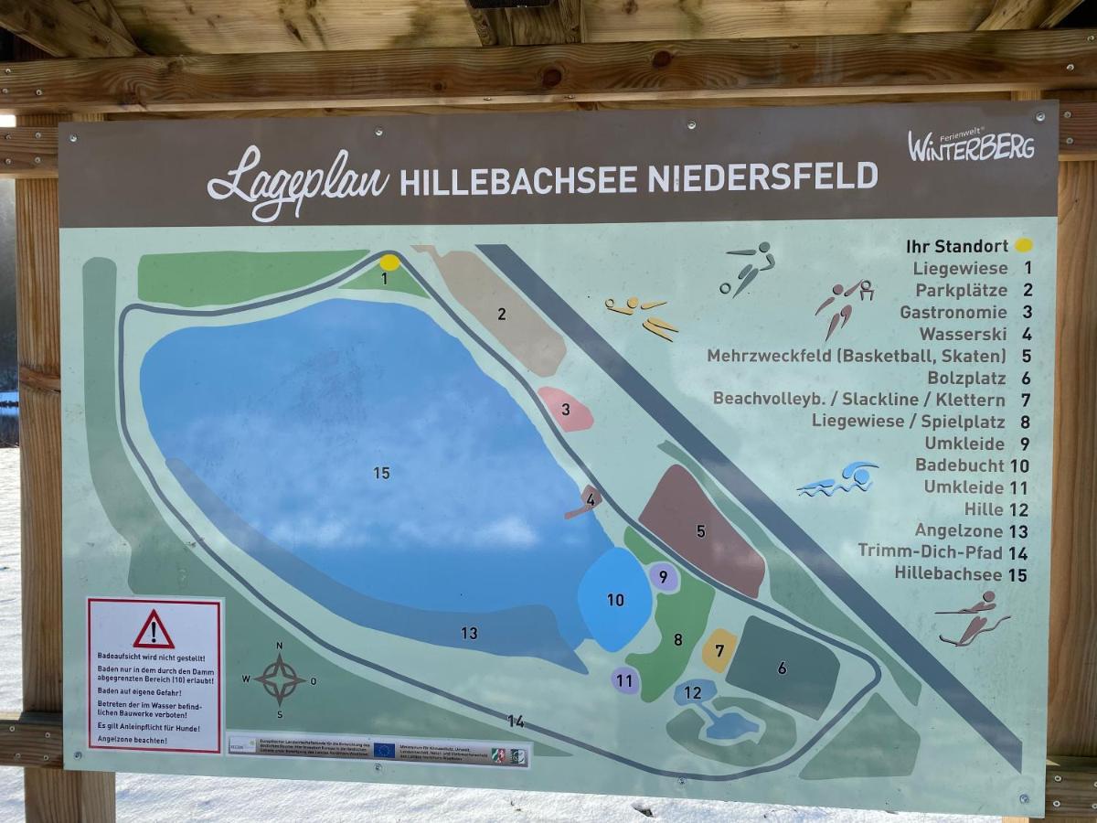 Ferienwohnung Am Hillestausee Вінтерберг Екстер'єр фото